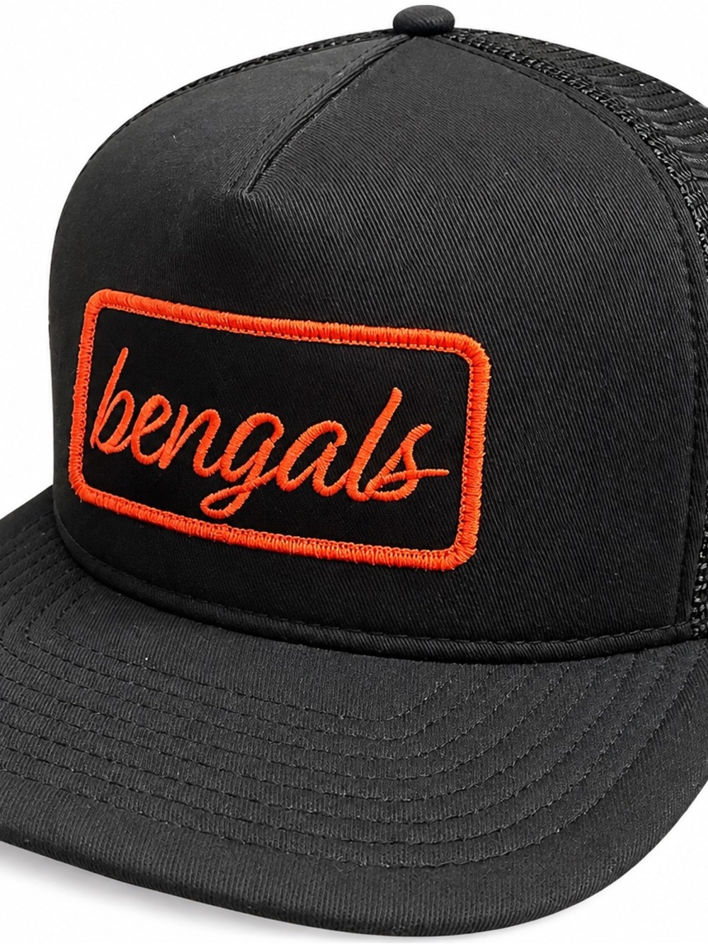 Cincinnati Bengals New Era 9FIFTY Black Trucker Snapback Hat